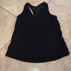 Lululemon Athletica Black Asymmetrical Backless Tank Top